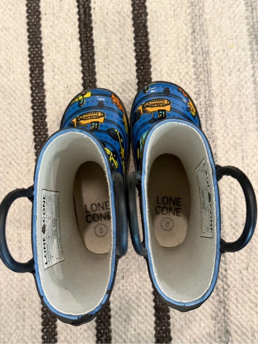Kids Rain Boots - Lone Cone Size 8